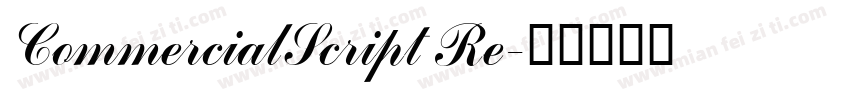 CommercialScript Re字体转换